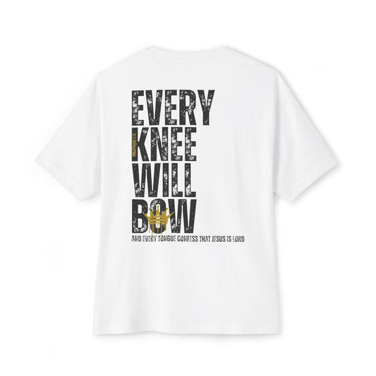 Every Knee Will Bow Oversized Tee