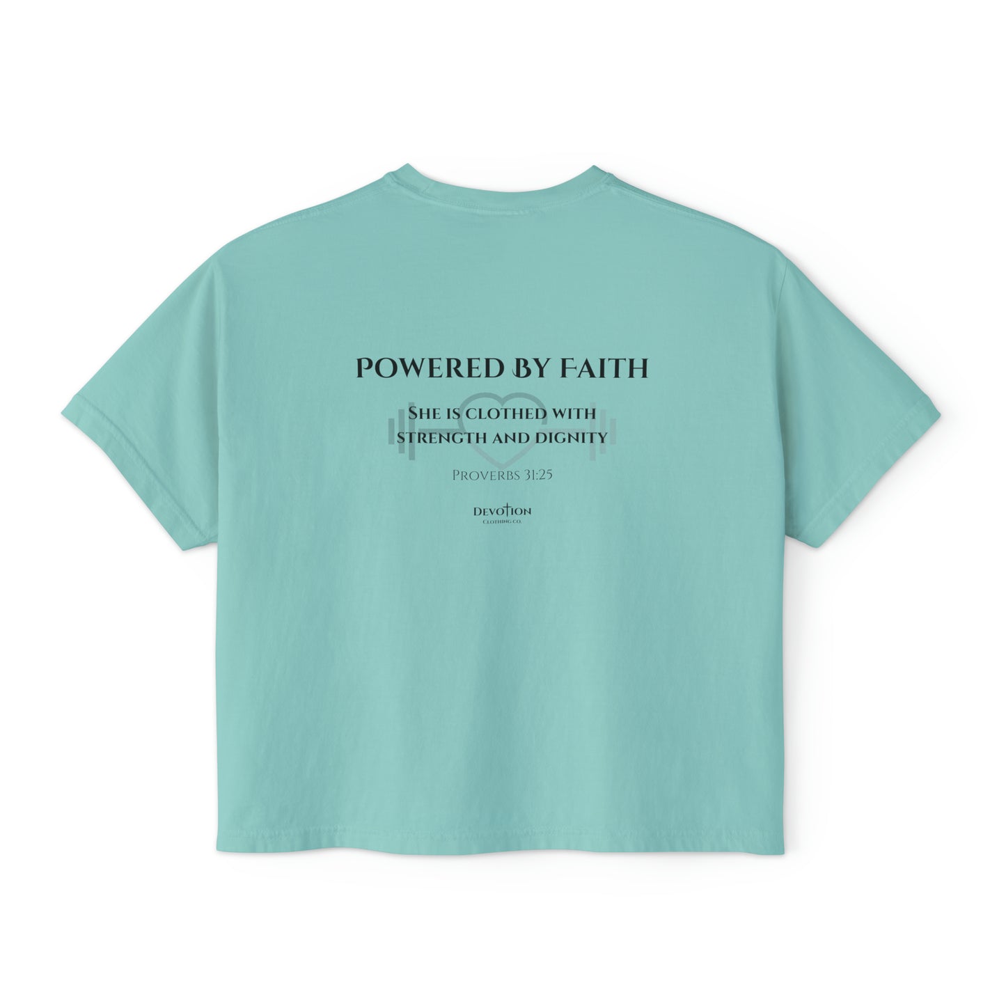 Powered By Faith Women's Boxy Tee