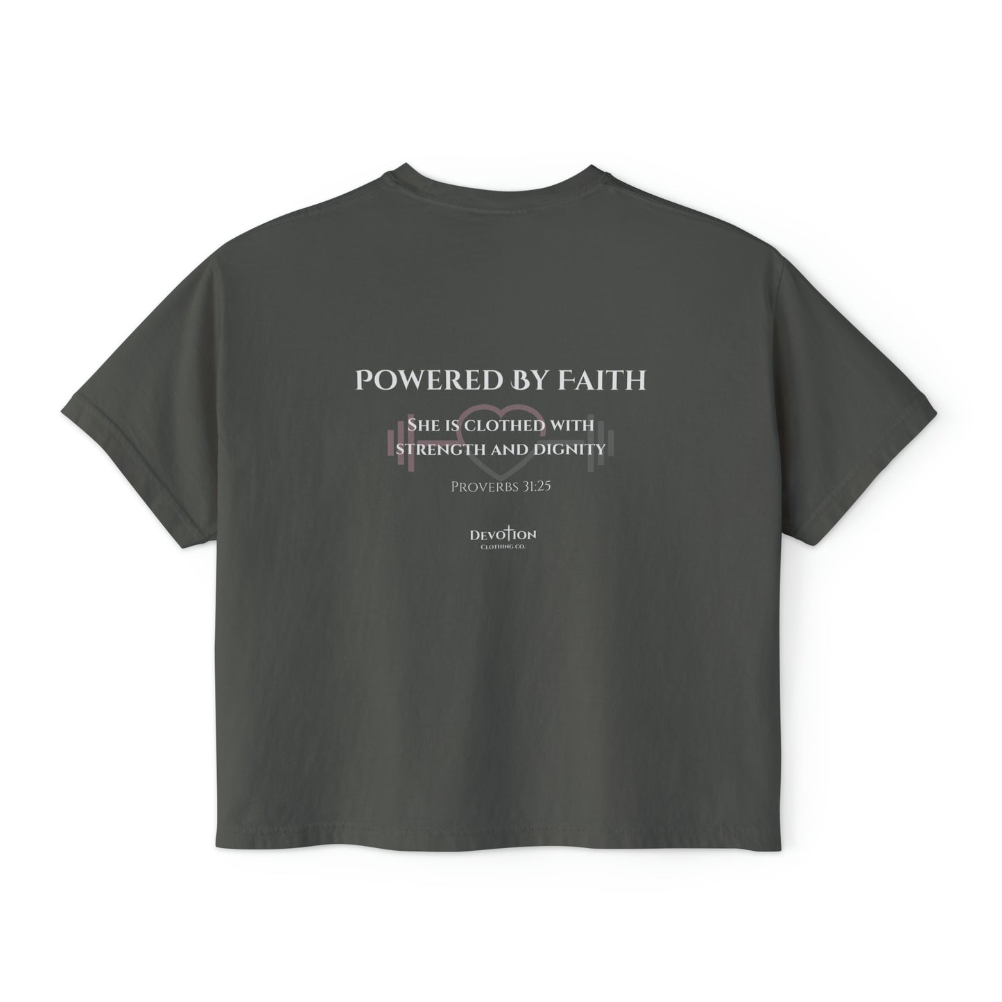Powered By Faith Women's Boxy Tee