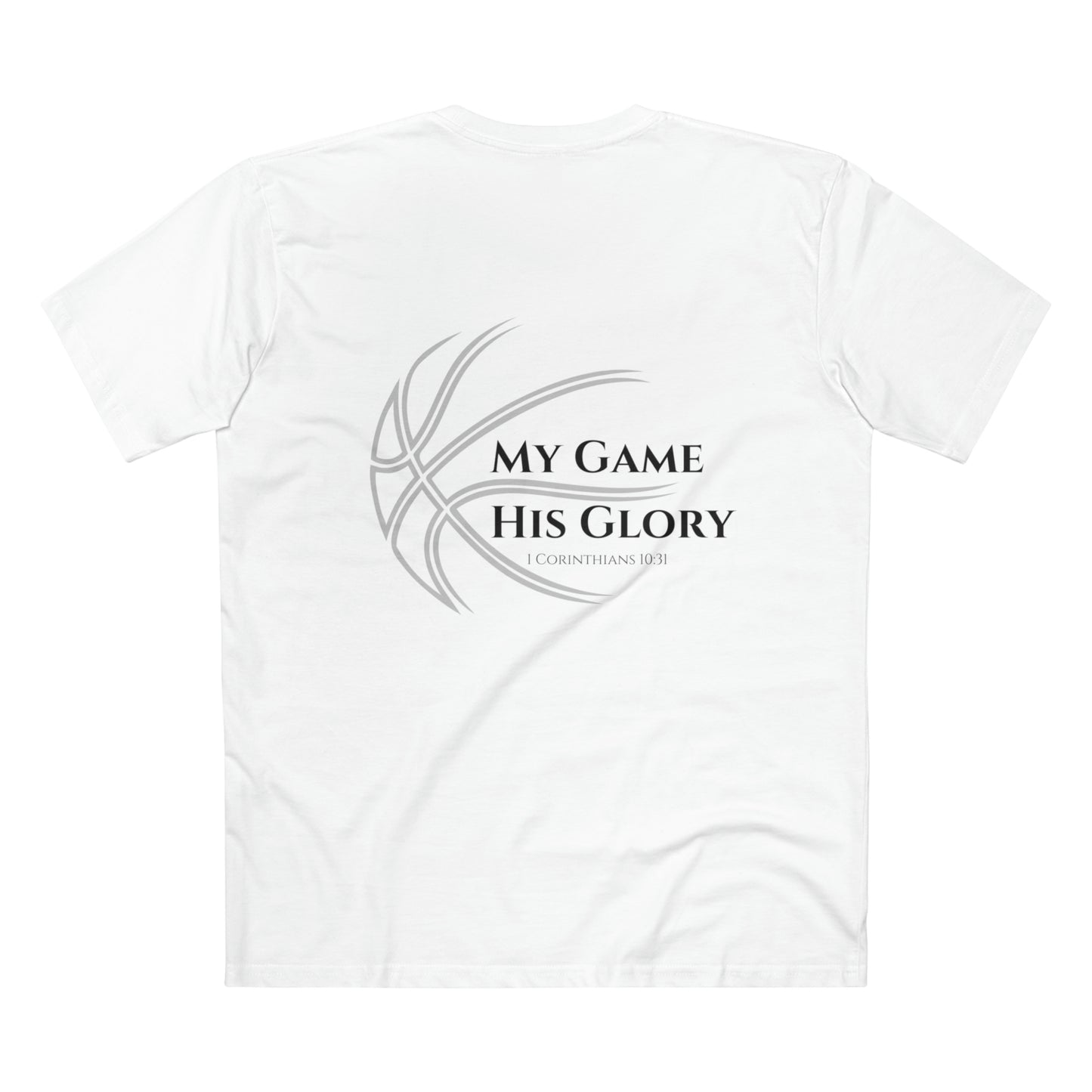My Game, His Glory Basketball Tee