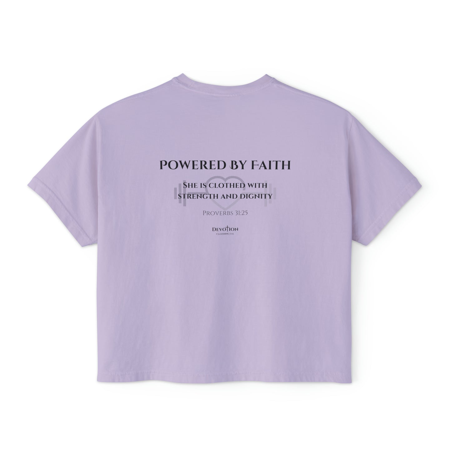Powered By Faith Women's Boxy Tee