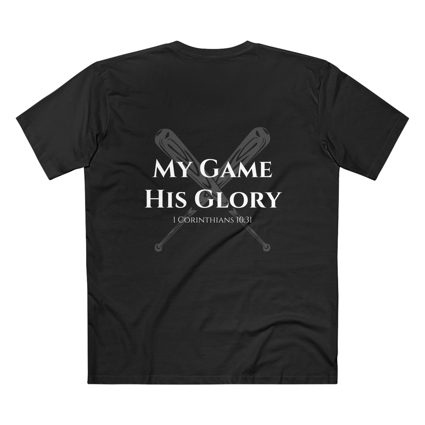 My Game, His Glory Baseball Tee