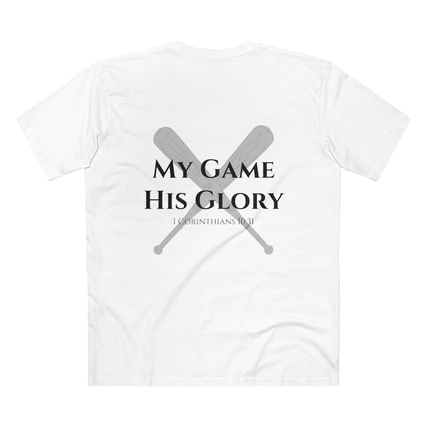 My Game, His Glory Baseball Tee