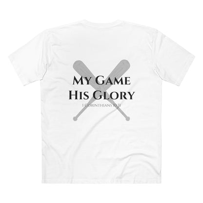 My Game, His Glory Baseball Tee