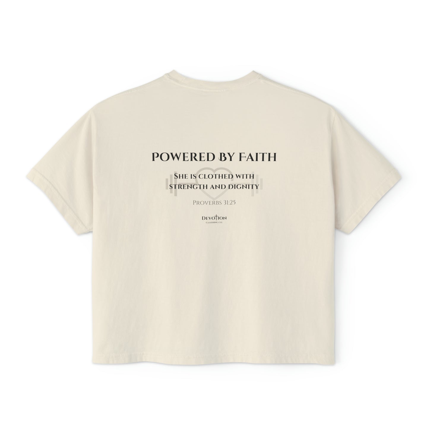 Powered By Faith Women's Boxy Tee