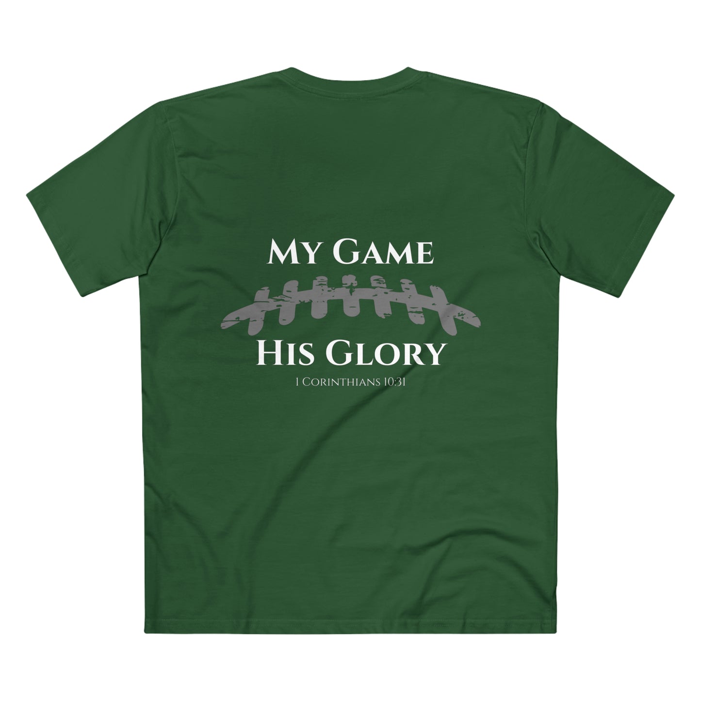 My Game, His Glory Football Tee