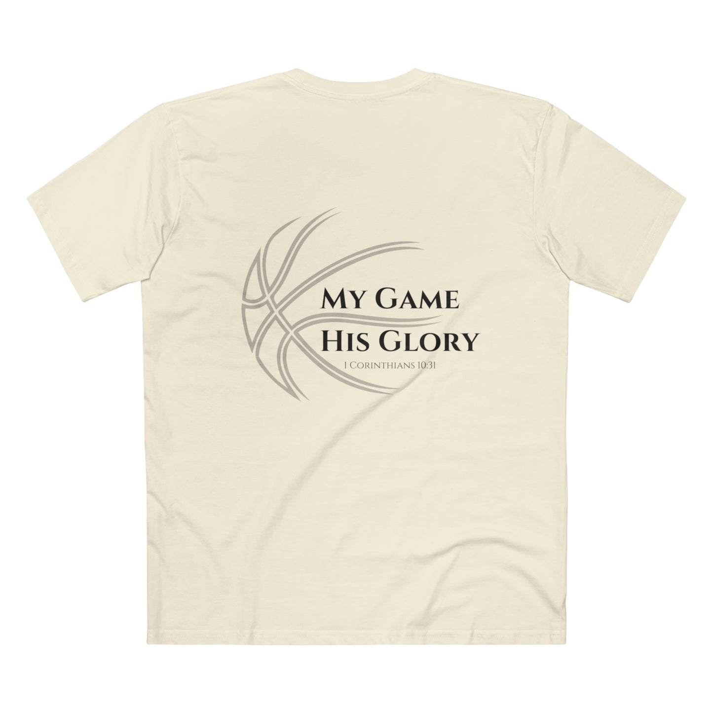 My Game, His Glory Basketball Tee