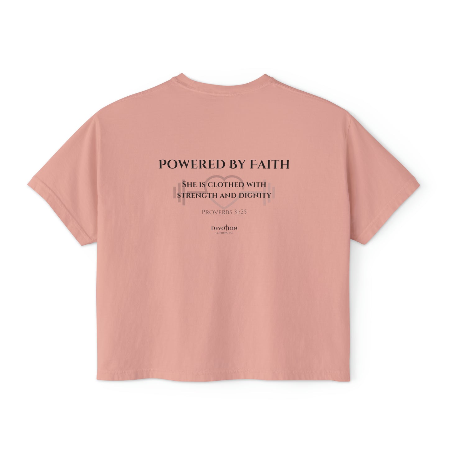 Powered By Faith Women's Boxy Tee