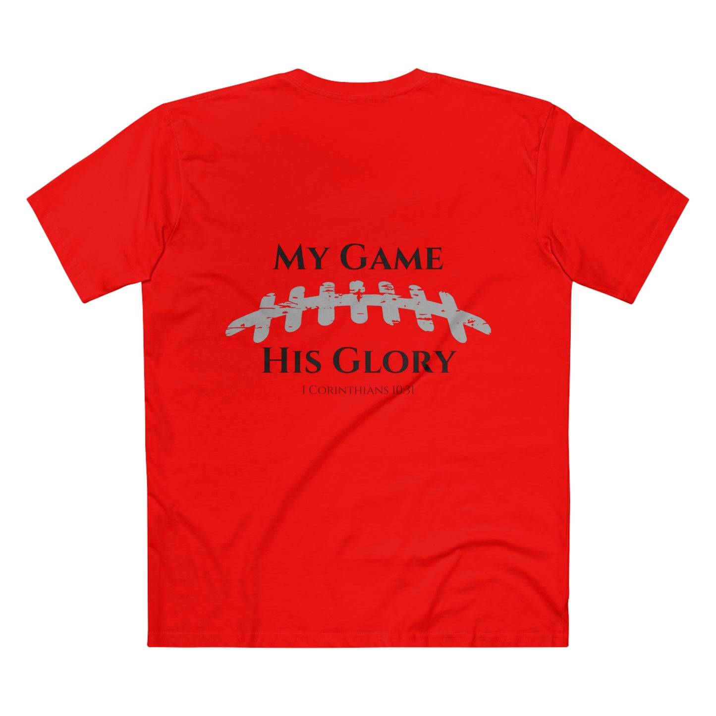 My Game, His Glory Football Tee