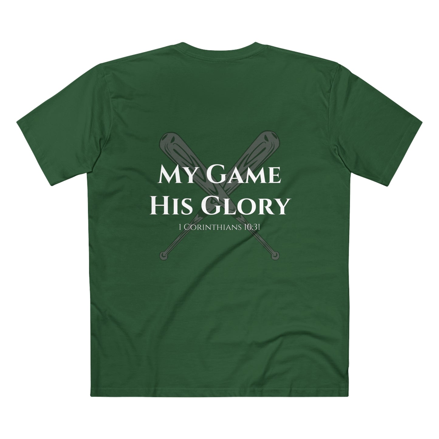 My Game, His Glory Baseball Tee