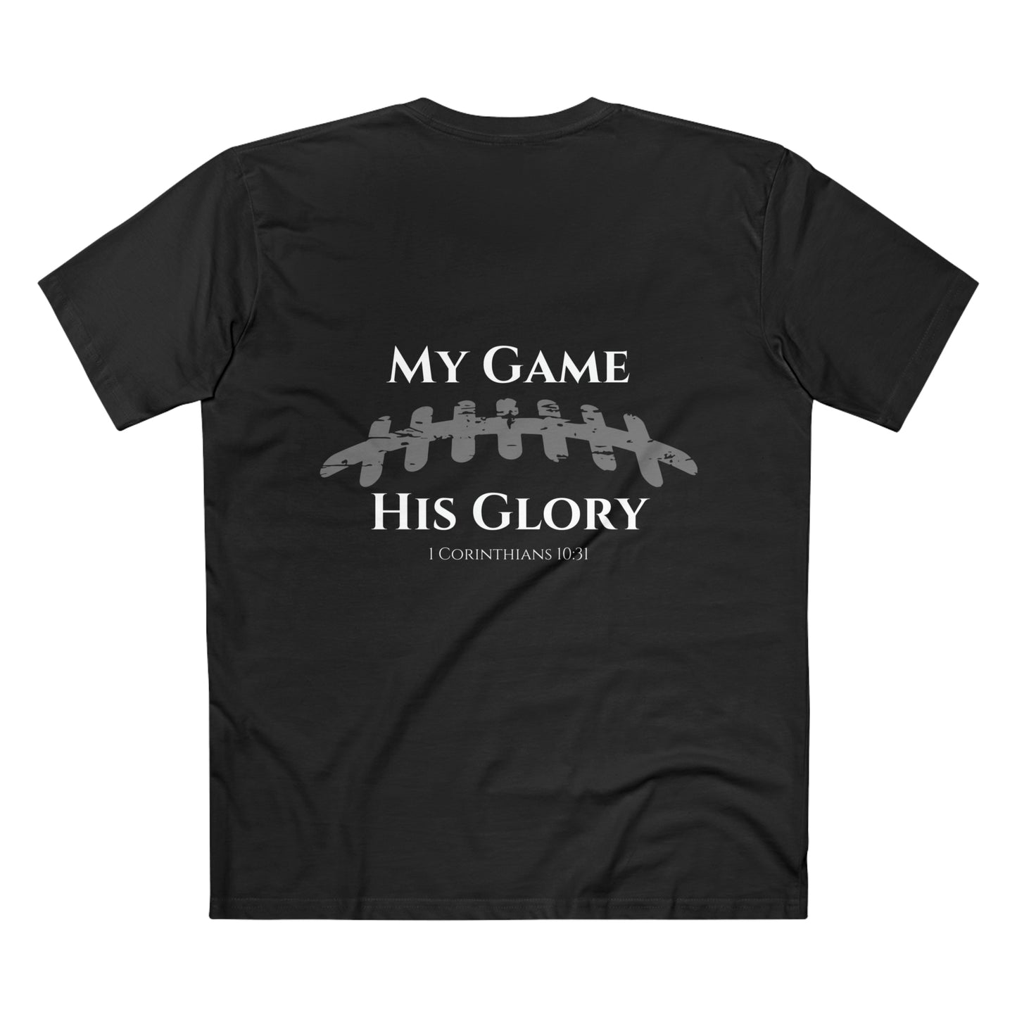 My Game, His Glory Football Tee