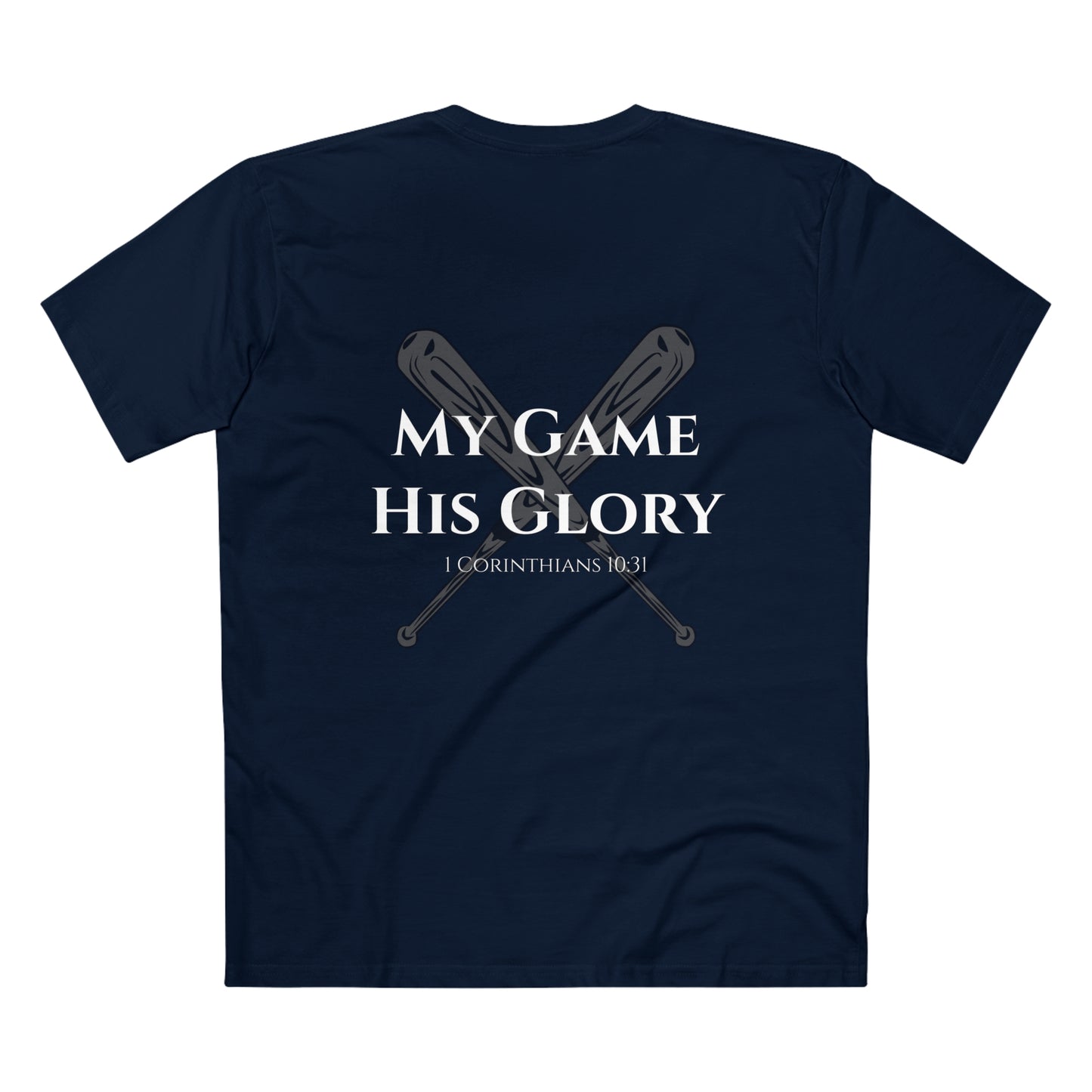 My Game, His Glory Baseball Tee