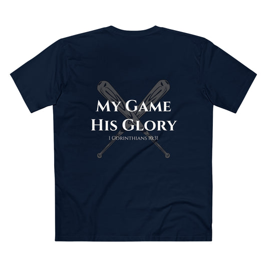 My Game, His Glory Baseball Tee