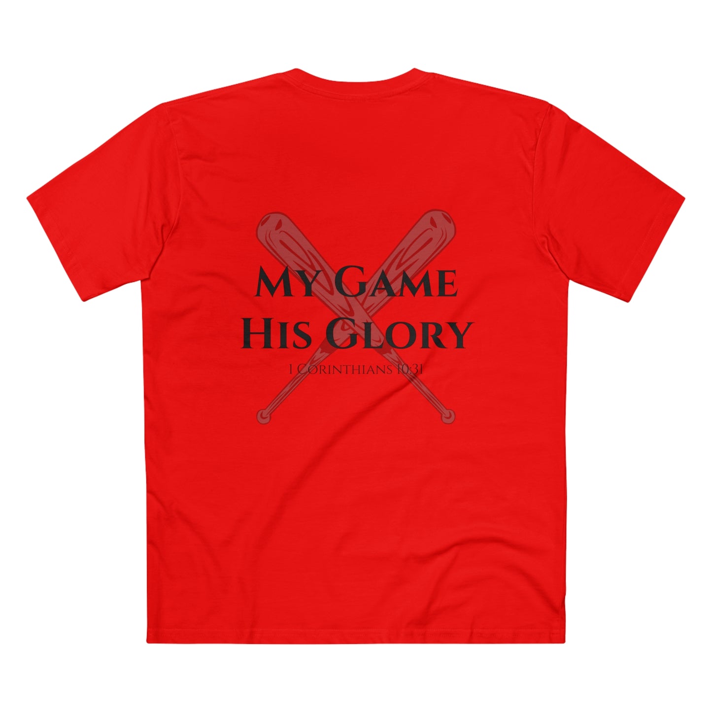 My Game, His Glory Baseball Tee