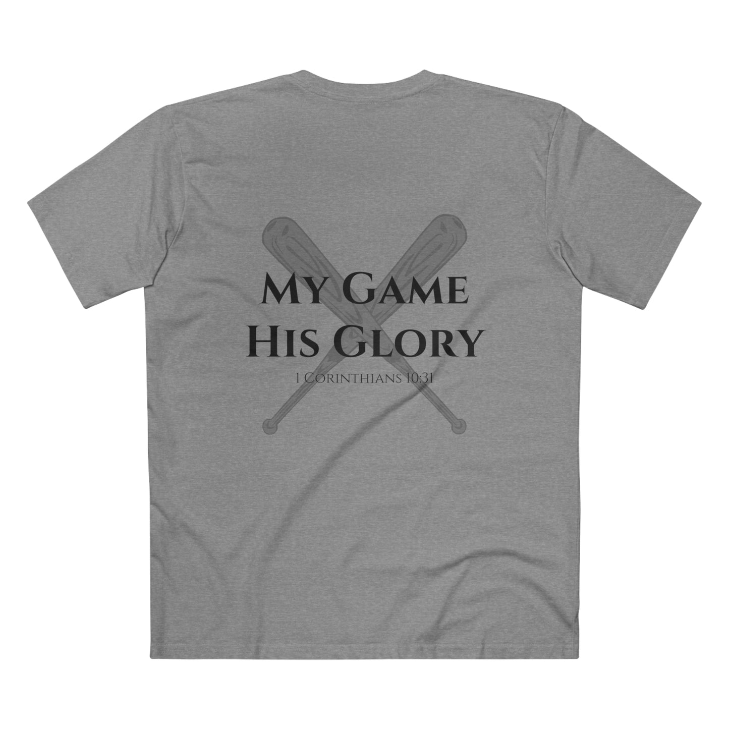 My Game, His Glory Baseball Tee
