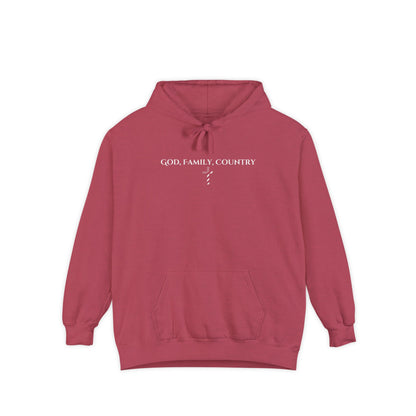 God, Family, Country Heavyweight Hoodie