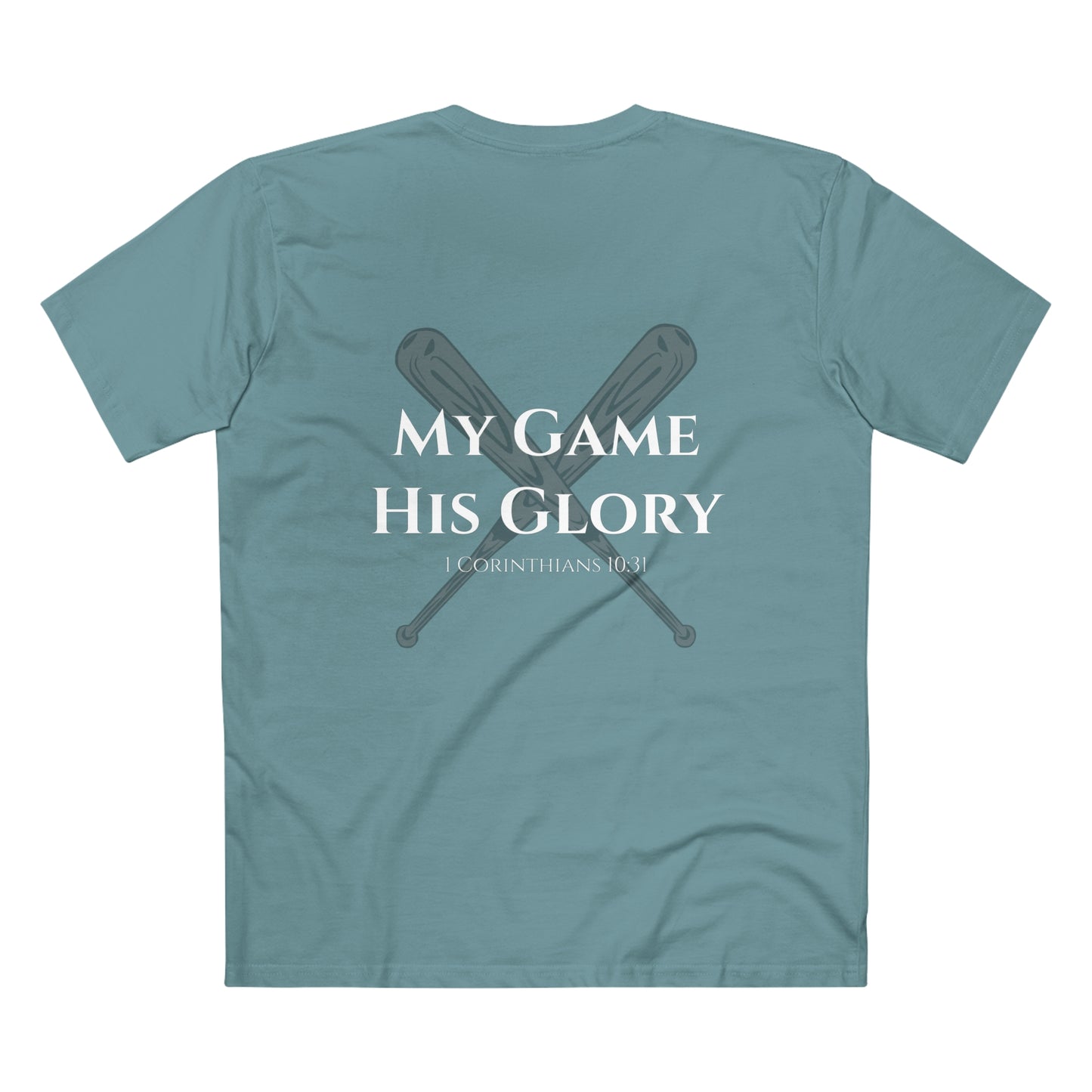 My Game, His Glory Baseball Tee