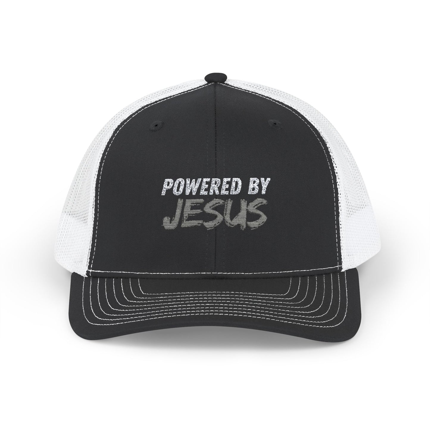 Powered By Jesus Snapback Trucker Cap