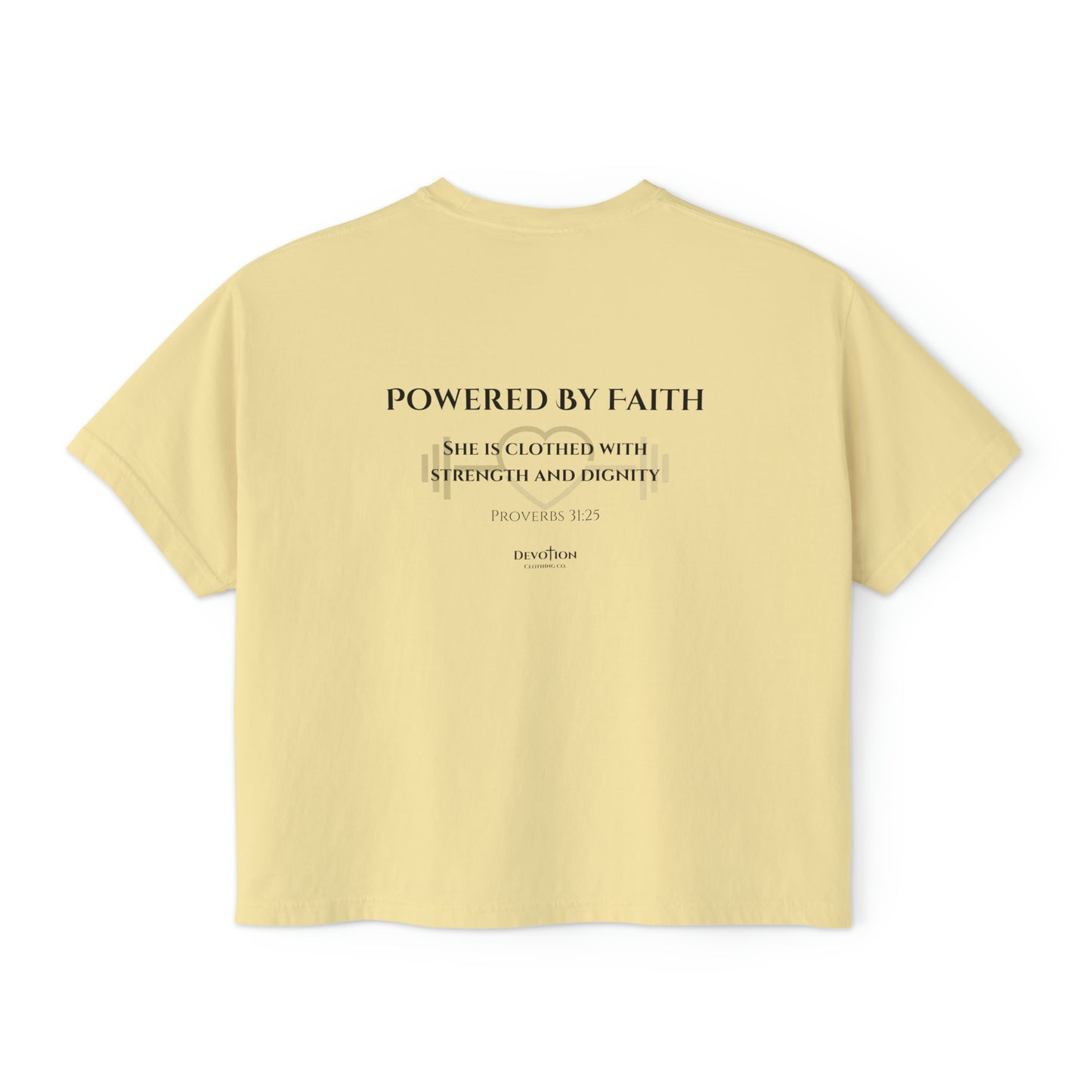 Powered By Faith Women's Boxy Tee