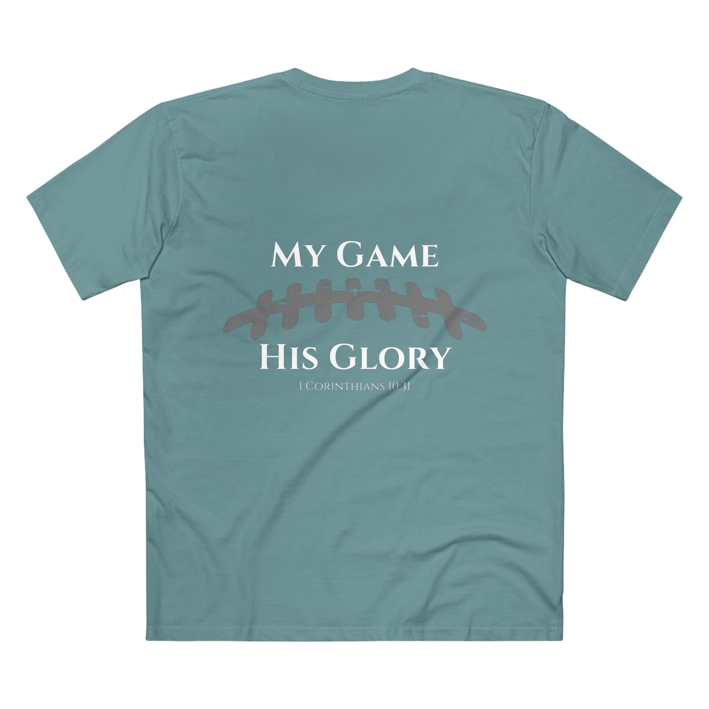 My Game, His Glory Football Tee