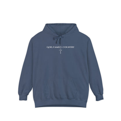 God, Family, Country Heavyweight Hoodie